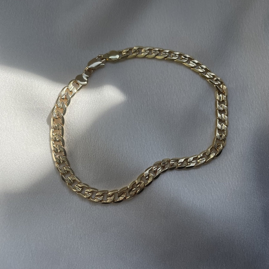 Thick Curb Link Anklet - Image 3